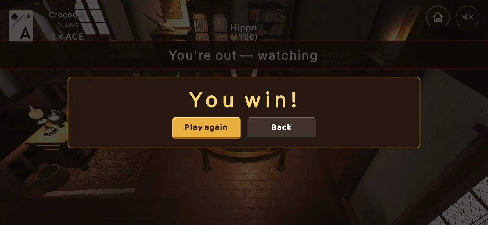 Result screen