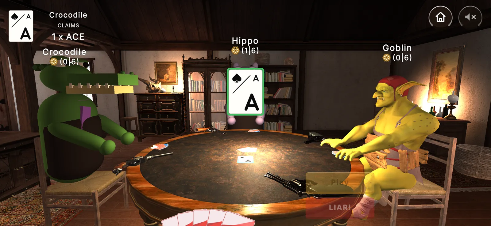 LIAR! The card is flipped