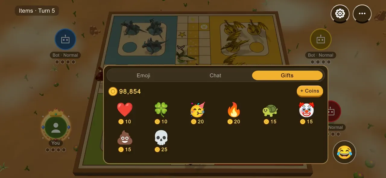 Paid gifts thrown in 3D